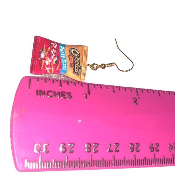 Cheeto Bag Earrings - Picture 5 of 5